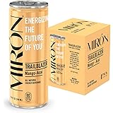 Mirón Mango Acai All Natural Sparkling Energy Drink 8.4 Fl.Oz. Cans (Pack of 4)