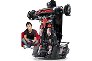Veeniix V992 Transform Robot RC Car, 1:14 Scale, 2-in-1 Robot Toy Car with Sound & Light Effects, Gesture Sensing, Automatic Deformation, Ideal Gift for Boys and Girls