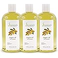 Soapeauty ARGAN OIL | 100% Natural & Pure | Cold Pressed & Deodorized | Carrier for Essential Oils, Face, Body and Skin Care, Hair Growth & Moisturizer | 48 fl oz (3 x 16 fl oz)