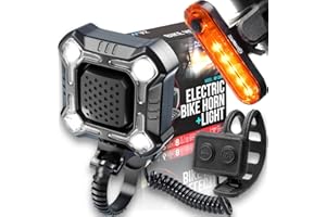 NP NIGHT PROVISION [New V2] ZIREN 120-140dB USB-C High-Traffic Bike Horn & LED Light - Loudest Electric Horn - New V2 Control Switch - V2 USB-C Rechargeable - IPX4 Waterproof