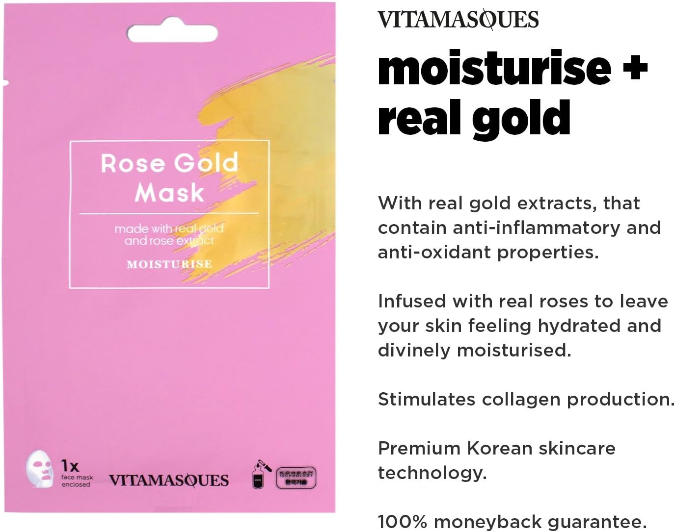 Vitamasques - Gold Collection, (Rose Gold)