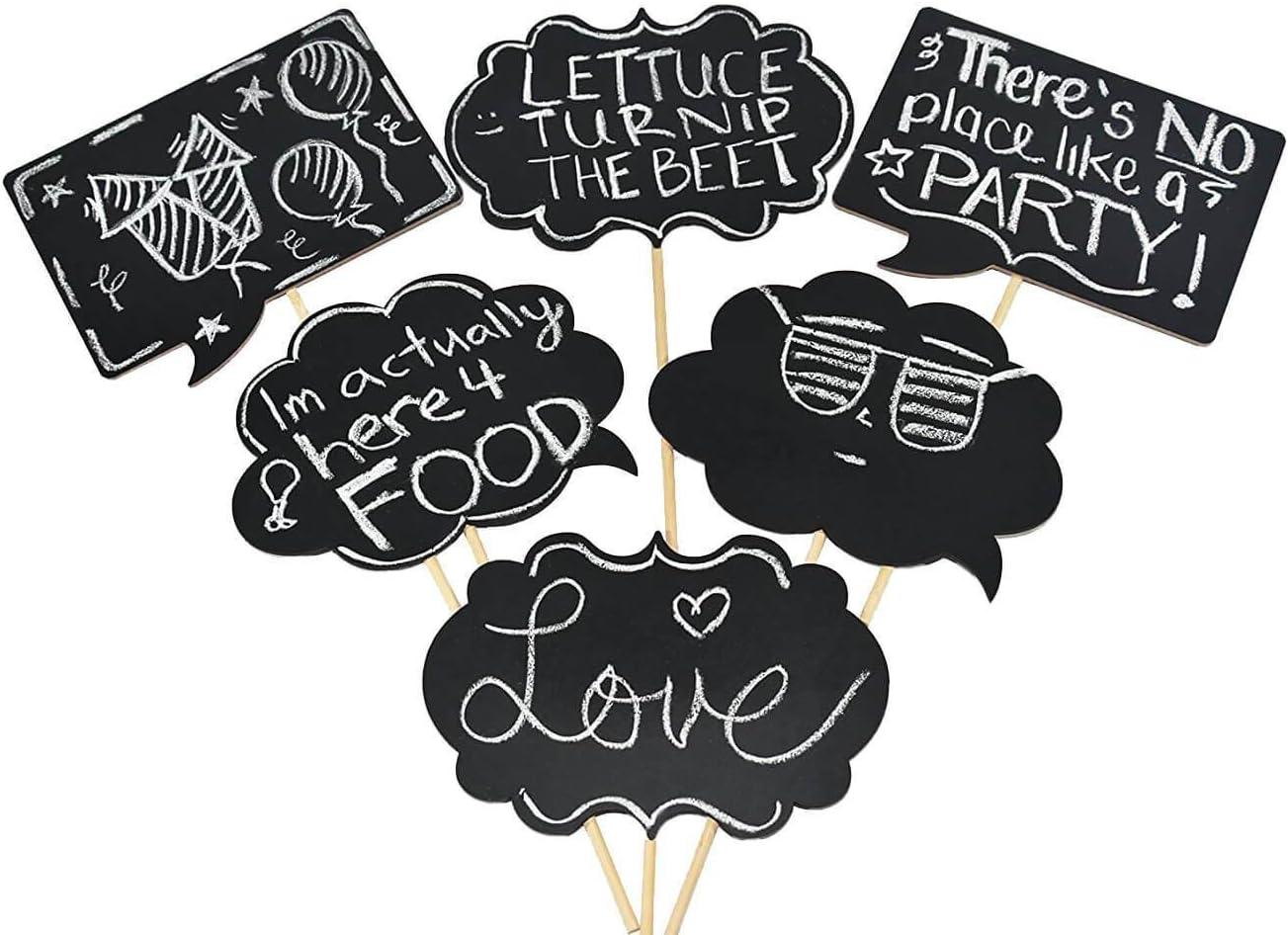 chalkboard photo booth props on amazon