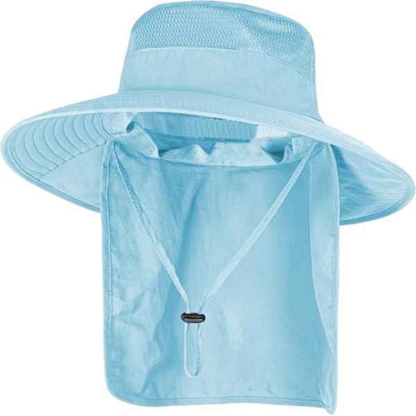 Mukeyo Women's Wide Brim Sun Visor Hat for UV Protection - Packable Ponytail Beach Cap in Black | Buy Now with Express International Delivery