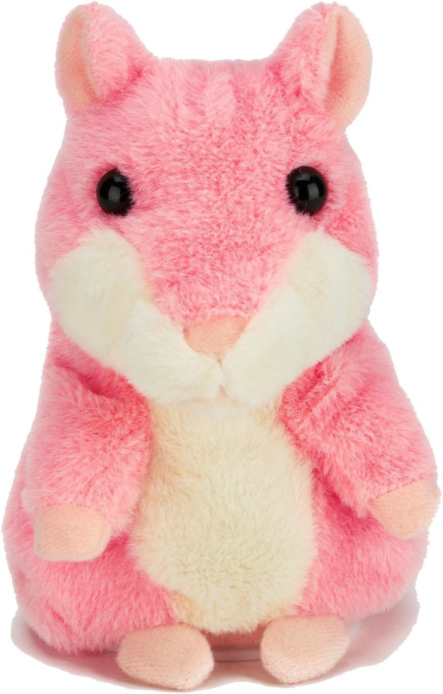 AnyBack Talking Hamster Repeats What You Say, Plush Interactive Toys Pro Cute Mimicry Pet Speak Talking Record Hamster Mouse Electronic Stuffed Animals for Kids Toddler Birthday Pink