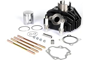 SUNQIAO PW80 Cylinder Kit, Piston Kit, Cyliner Gasket Kit Ring Kit for Yamaha PW80 PY80 Y-Zinger 80