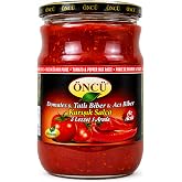 Oncu Traditional and Natural Pastes (Turkish) (Mix 3 in 1 (Hot &amp; Mild Pepper and Tomato) Paste, 700 Gr / 24.64 Oz)