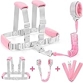 Accmor 3 in1 Toddler Harness Leash with Anti Lost Wrist Link, Harness Leash for Toddlers, Baby Leash, Child Walking Harness K