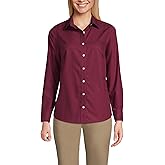Lands' End Women's Long Sleeve No Iron Broadcloth Shirt