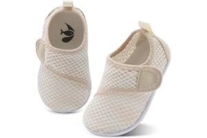 shopUAL Toddler Water Shoes Kids Girls Boys Beach Aqua Socks Skin Barefoot Walking Water Shoes Quick Dry Non-Slip Breathable Swim Pool Surf