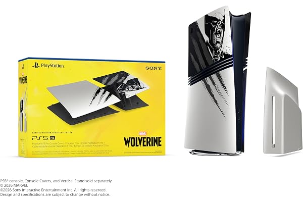 PlayStation 5 Pro Console Cover – Marvel’s Wolverine Adamantium Limited Edition