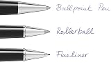 Montblanc Mystery Black Rollerball Refills 2 x Fine Nib 105162 F view 4