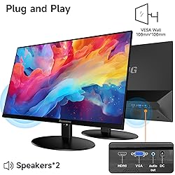memzuoix 25 Inch Ultra-Thin Monitor with 3-Side