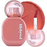 lilybyred Balming Dewy Tint | Korean Semi-Glow Lip Stain, Velvet to Soft Glow Texture, Sheer Buildable Color, Moisturizing & Lightweight, Natural Flush Look, Non-Sticky, 0.21 oz. (03 Gentle Fig)