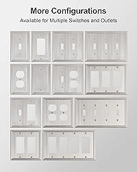 TREEWELL 2-Pack Combo Toggle/Decorator Light Switch