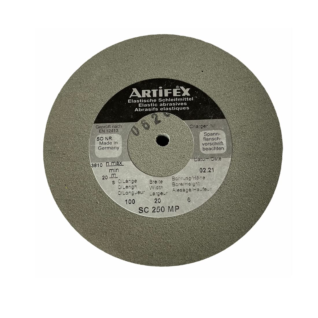 Artifex Elastic Abrasive Grinding Wheel Silicon Carbide for SC 250 MP