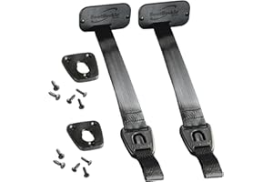 BoatBuckle Gunwale/Deck Mount Retractable Rod Tie-Down, 24-Inch Self-Retracting Fishing Rod Holder for Boats