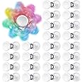 NiArt Fidget Spinner Toy DIY Bearing with Caps Set 24-Pack, MR137 0.5" Single-Sealed Chrome Steel Bearing Balls Replacement High Speed 13mmx7mmx4mm Epoxy Resin Casting Craft Skateboard Stress Reliever