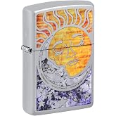 Zippo Lighter: Fusion Sun and Moon - High Polish Chrome 81766