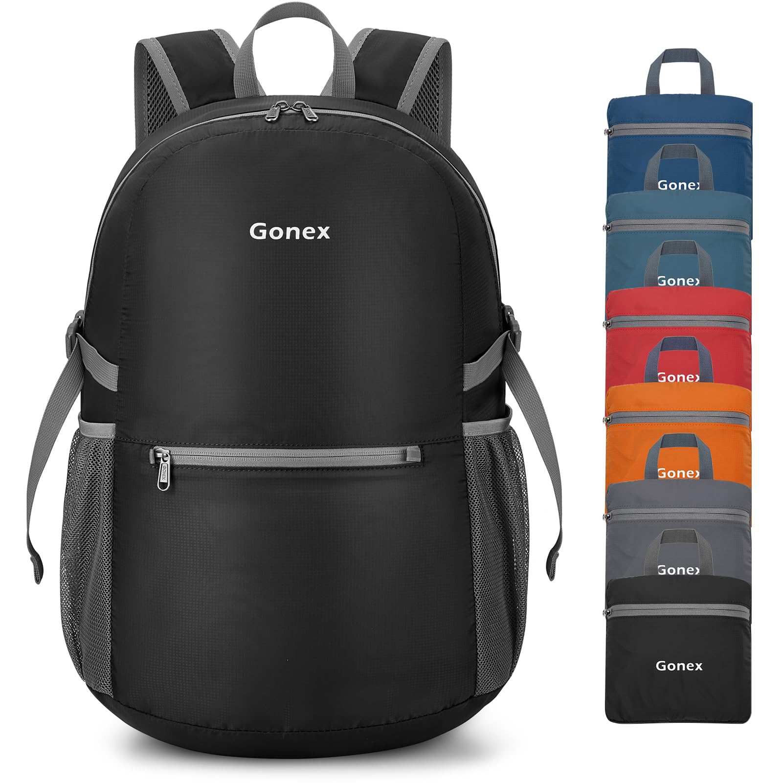 Photo 1 of Gonex Ultra Lightweight Packable Daypack Handy Foldable Camping Outdoor Travel Cycling Backpack(Black)