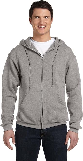 russell athletic men's dri power full zip fleece hoodie
