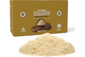 SnackRush Dried & Chopped Kadayif – Shredded Phyllo Dough 200g (0.44lb) | Perfect for Kunafa, Knafeh, Dubai Chocolate, Pistachio Cream Desserts, Kataifi Pastries & Authentic Middle Eastern Sweets (0.44 lbs)