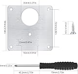 XiangJunly 10pc Stainless Steel Cabinet Hinge Repair Plate Kit w/ 80 Screws view 2
