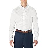 Amazon Essentials Men's Regular Fit Long Sleeve Wrinkle Resistant Stretch Dress Shirt