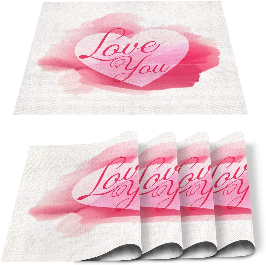 Amazon.com: valentine days greeting card holidays heart vintage set of Amazon.com: Valentines Day Place Mats 4 pieces 18" x 12" Heat