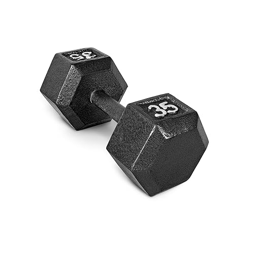 CAP Barbell Cast Iron Hex Dumbbell, Black, Single, 35 lb in Kuwait