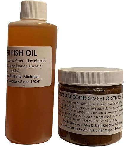 Shellfish Oil 4 Oz. Traps Trapping Raccoon Fox Mink Snaring Attractants