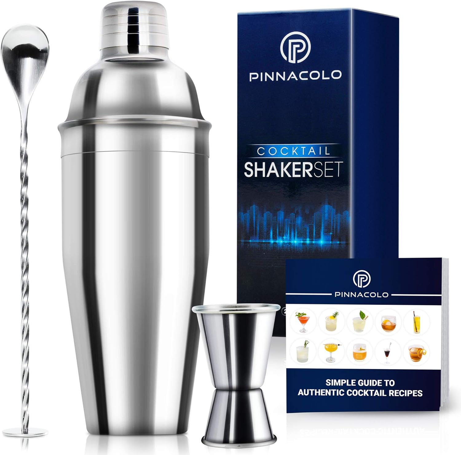 Cocktail Shaker Set Bartender Kit 3Piece Cocktail Shaker