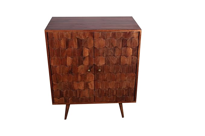 Vriksh Of Life Waves Bar Cabinet