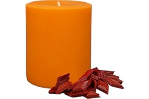 REDDIG-GLO Orange Candle Dye - Made in The USA - Premium Colorants - Highly Concentrated - Popular Colors for Paraffin or Soy Wax - Great for Professionals or Hobbyist - 10 Dye Chips