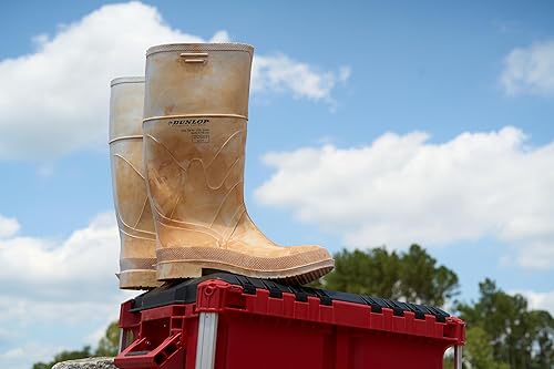 DUNLOP Protective Footwear, Steel Toe White Safety Lock, 100