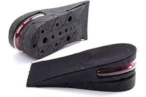 Height Increase Insoles for Mens Shoes (1 to 3 inch Boost) Adjustable 4 Layer Height Boost Heel Inserts