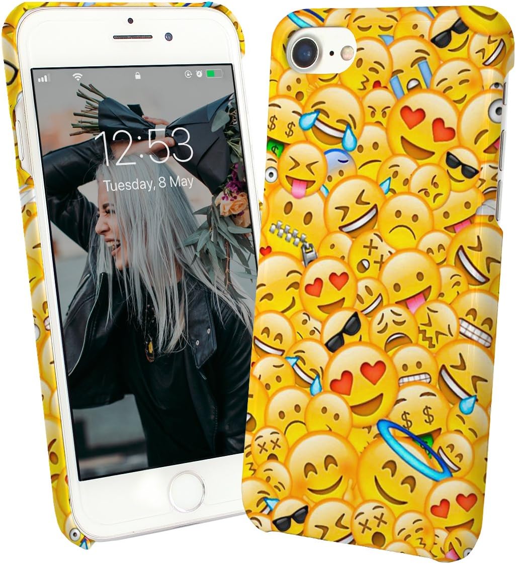 amazon com emoji emoticons smiley yellow sms chat emotions yolo omg protective case cover hard plastic for huawei p20 2018 funny gift christmas for him for her mp3 players accessories amazon com