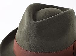 Home Prefer Men's Wool Felt Winter Hat Short Brim