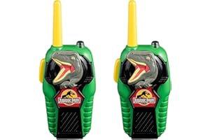 ekids Jurassic Park Toy Walkie Talkies for Kids, Indoor and Outdoor Toys for Kids and Fans of Jurassic Park Toys