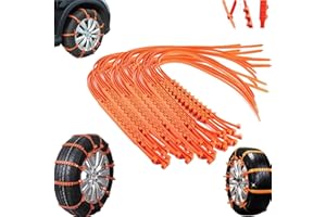 Universal Reusable Anti-Skid Nylon Tire Chains, 10/20/50Pcs Adjustable Portable Temporary Tire Straps for Snow Ice Mud, Anti-