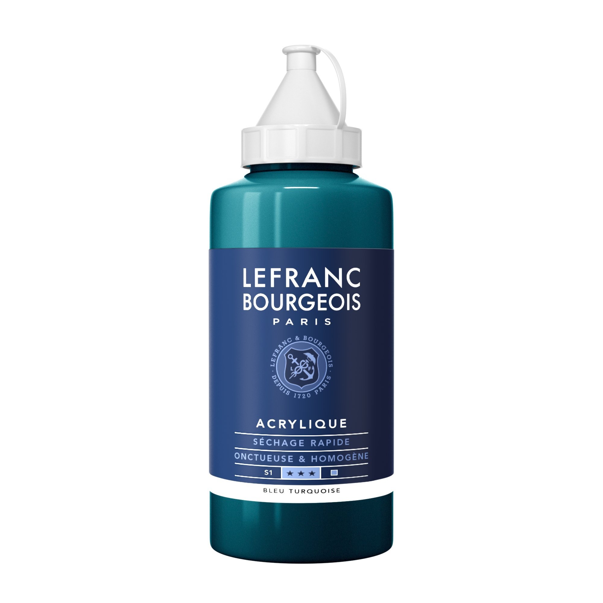 Lefranc Bourgeois, Acrylic Paint, Turquoise, 750 ml (1er Pack)