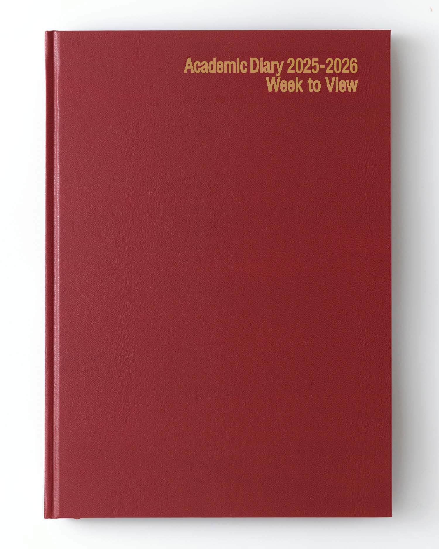 IMPRINT 2026-2027 A4 Academic Diary – Mid-Year Week-to-View Planner for Students & Teachers – Case Bound Organiser with Timetable, Term Dates & Notes Pages (Burgundy)