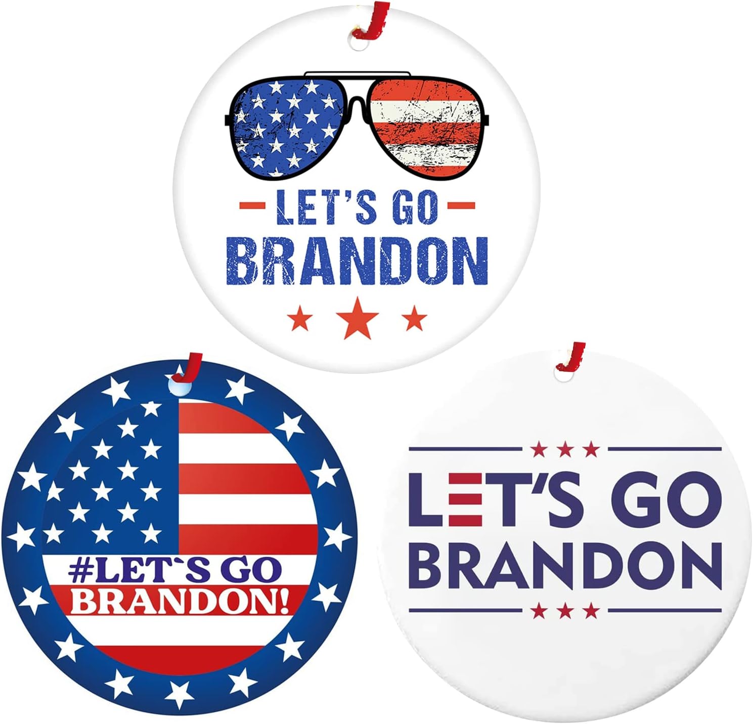 Ornaments - 2023 Christmas Ornaments, Double Side Print Ornaments for Christmas Tree,Christmas Tree Ornaments,2023 Holiday Ornament.