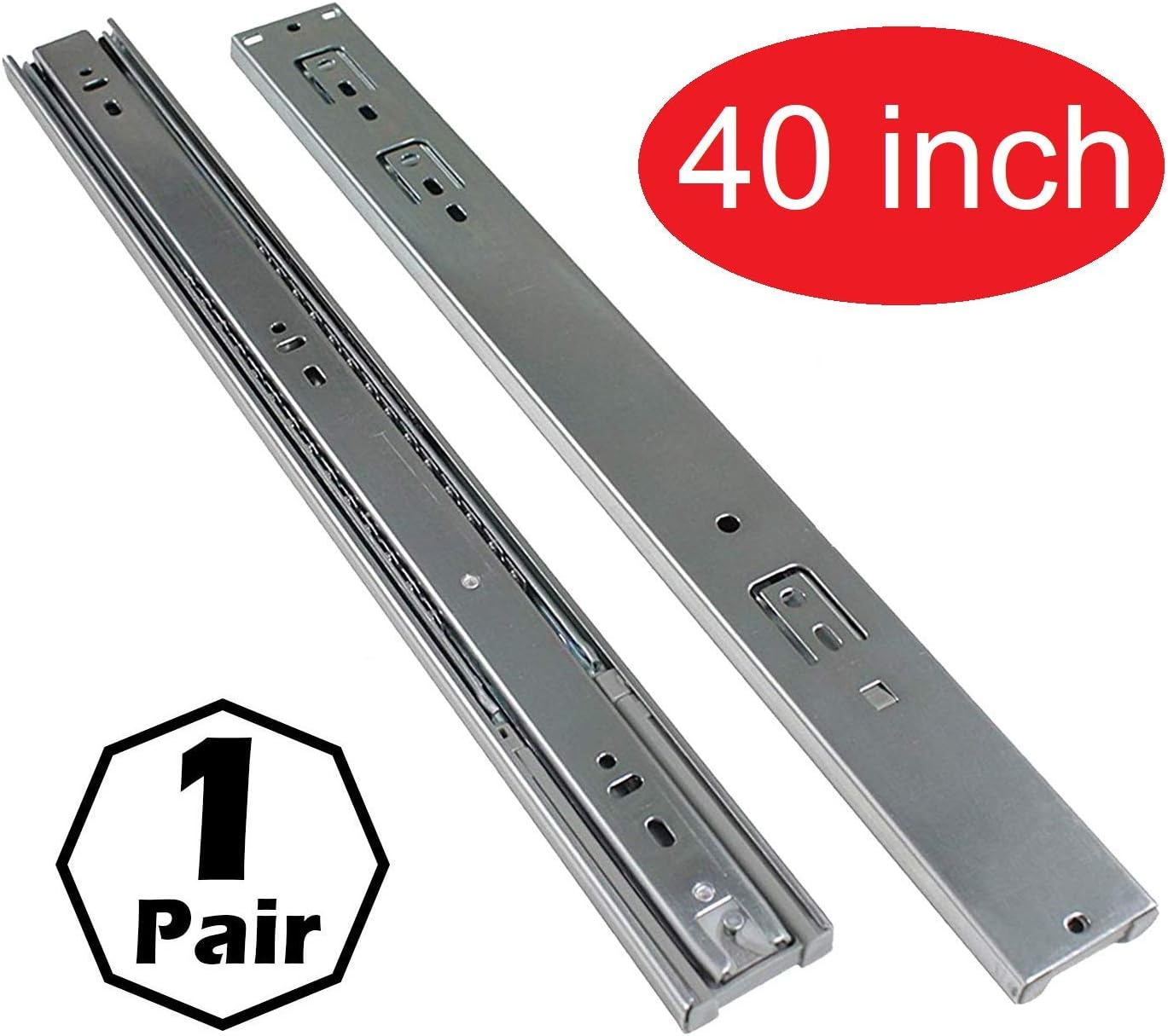 Firgelli Automations Full Extension Drawer Slides 400 Lb Capacity