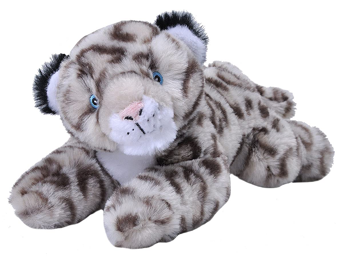 Wild Republic 24795 Ecokins Snow Leopard Stuffed Animal 8 Inch Mini, White