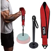 Arm Wrestling Training Strap Belt Hand Grip Arm Finger Forearm Exerciser Strengthener for Cable Machine and Free Weight