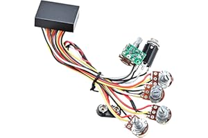 Bass Active Passive Preamp Guitar Bass Pickup 3 Band Active EQ Preamp Circuit and Tone Control with Fittings