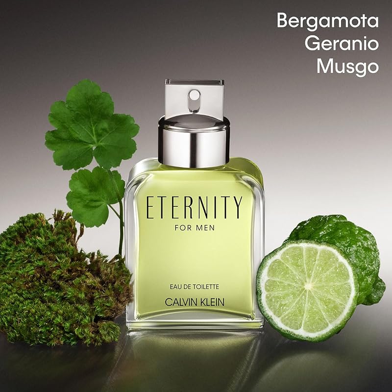 Eternity Eau de Toilette para hombres | Fragancia masculina con notas de mandarina, lavanda y madera de cedro | Fragancia duradera | 200 ml