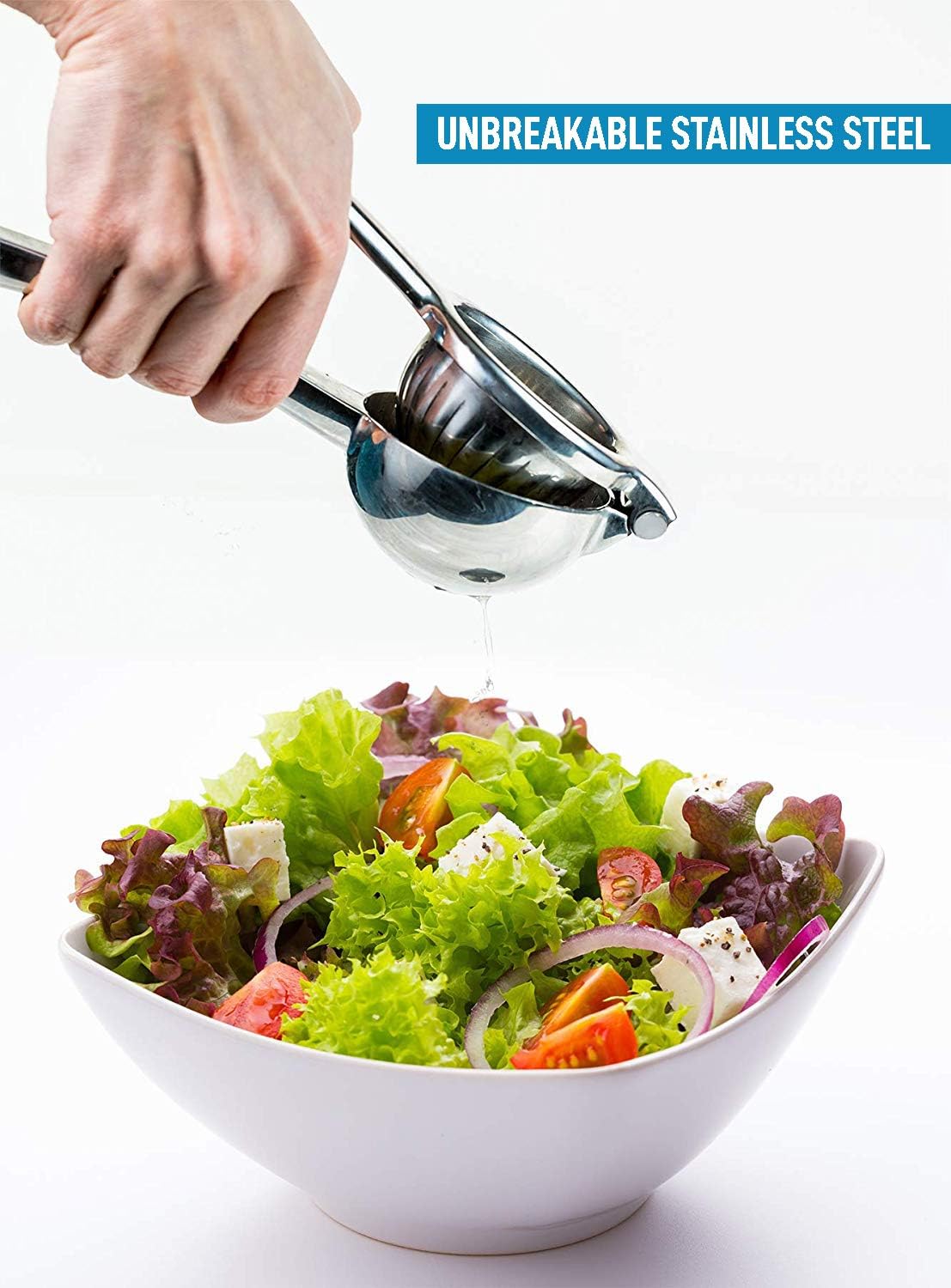 Lemon Squeezer Stainless Steel with Premium Quality Heavy Duty Solid Metal Squeezer Bowl - Large Manual Citrus Press Juicer and Lime Squeezer Stainless Steel - by Zulay Kitchen: Kitchen & Dining