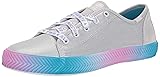 Keds Girl's Kickstart Herringbone Sneaker, Silver