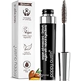 Poppy Austin Organic Brown Mascara, Hypoallergenic, Waterproof, 0.31 Fl Oz